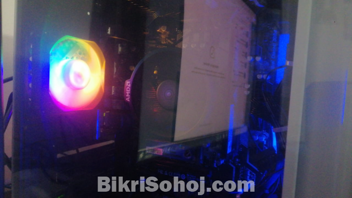 Ryzen 5 3400g pc set up